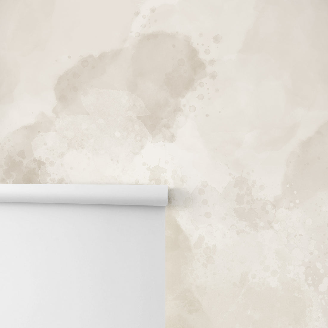 Subtle Beige Limewash Removable Wall Mural