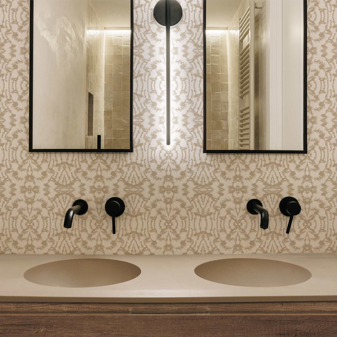 Neutral Tribal Print Removable Wallpaper