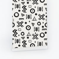 Black Decorative Symbols Wallpaper