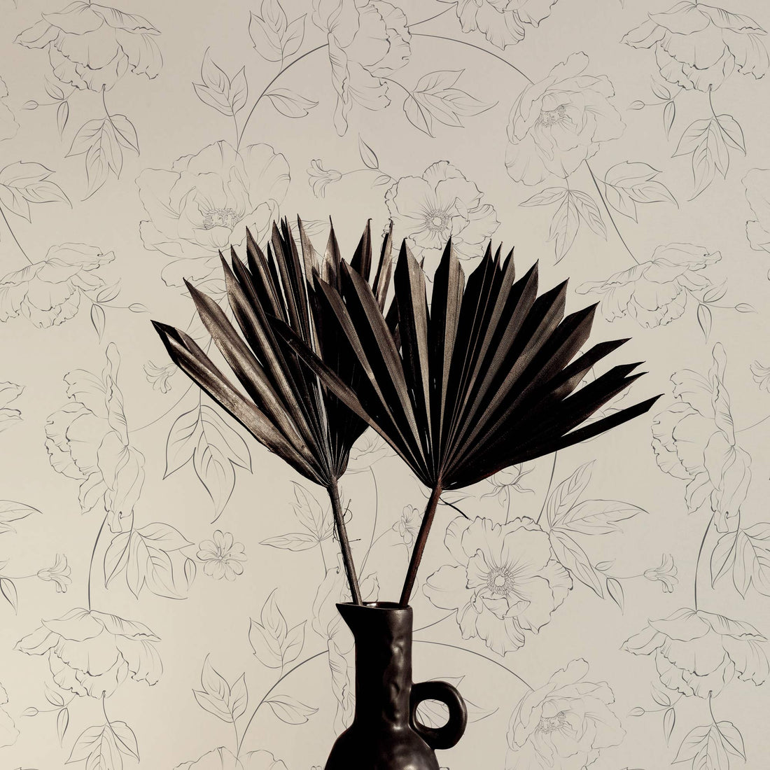 Subtle Floral Peony Wallpaper