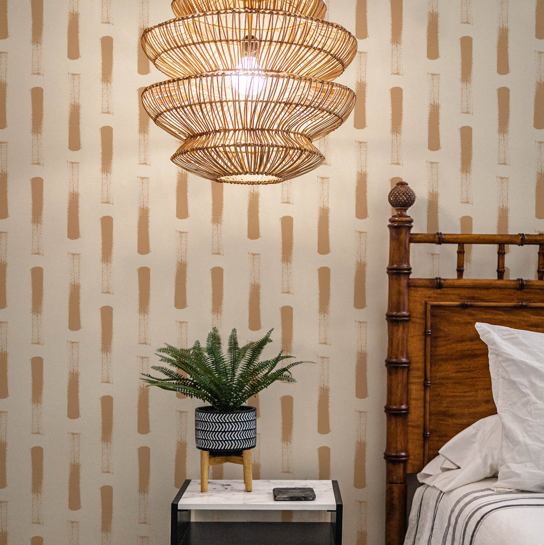 Neutral Abstract Piano pattern wallpaper