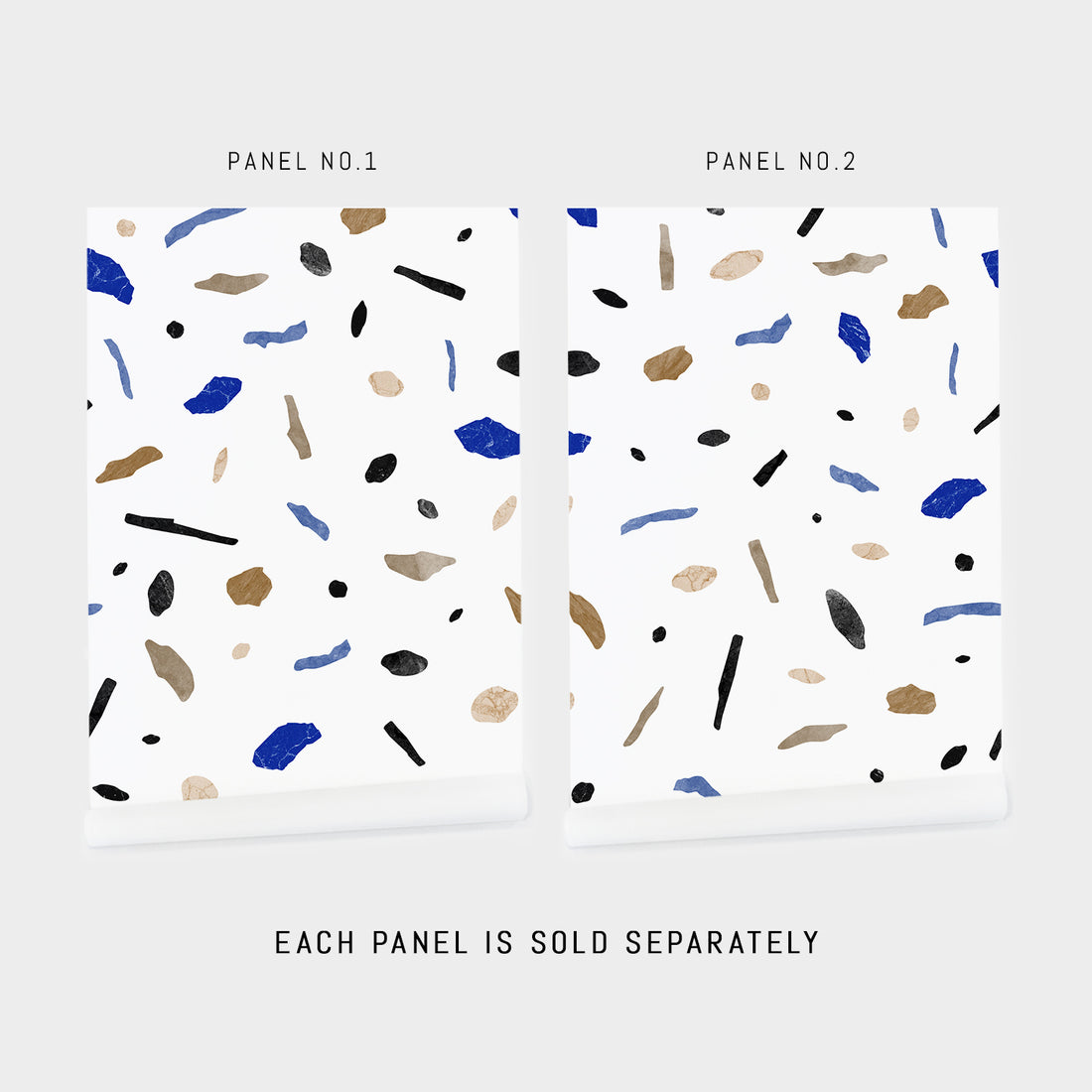 blue stone terrazzo wallpaper peel and stick