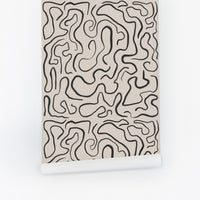 Abstract Funky Lines Wallpaper