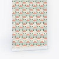 Pastel Mini Retro Design Wallpaper
