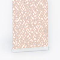 Pastel Pink Speckle Kids Wallpaper