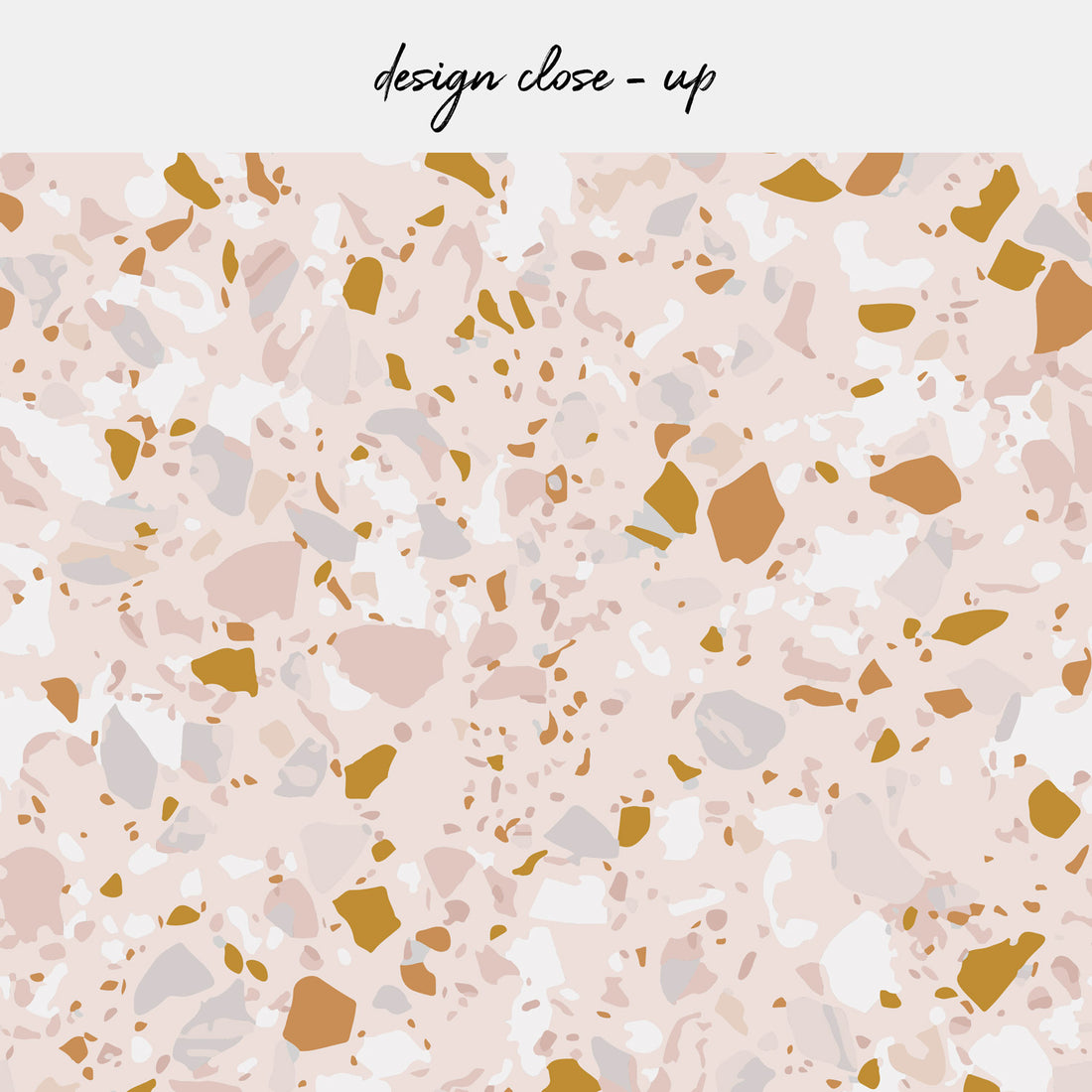 pink stone inspired peel and stick backsplash