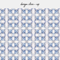 blue floral tiles backsplash peel and stick