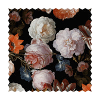 moody pattern fabric design with flower print