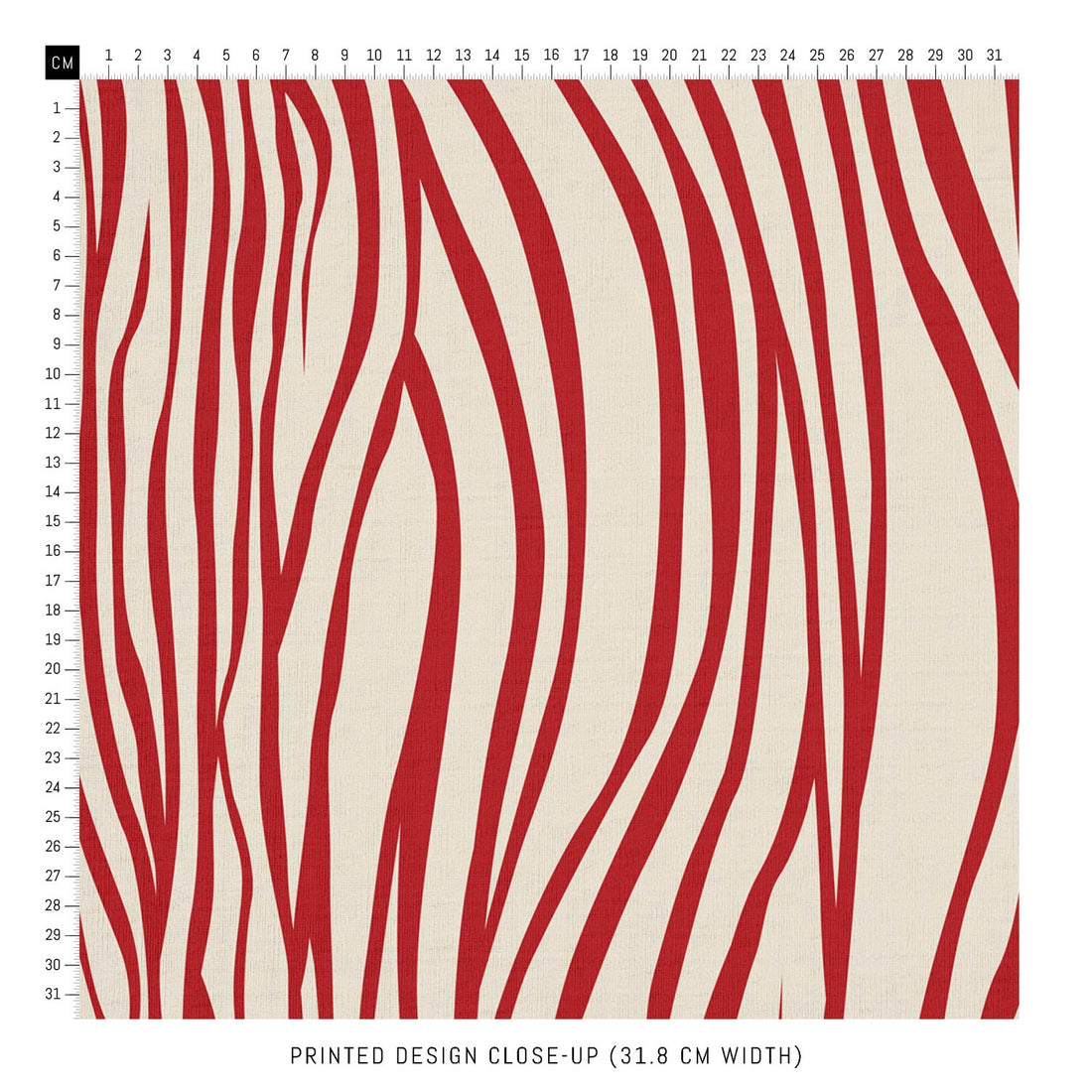 70's fabric patterns in bright red