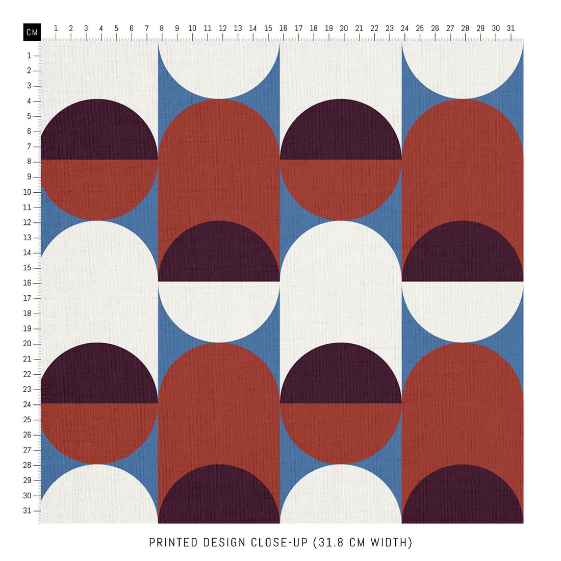 retro fabric by the yard in geometric pattern