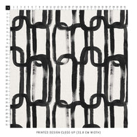 retro fabric by the yard in black and white