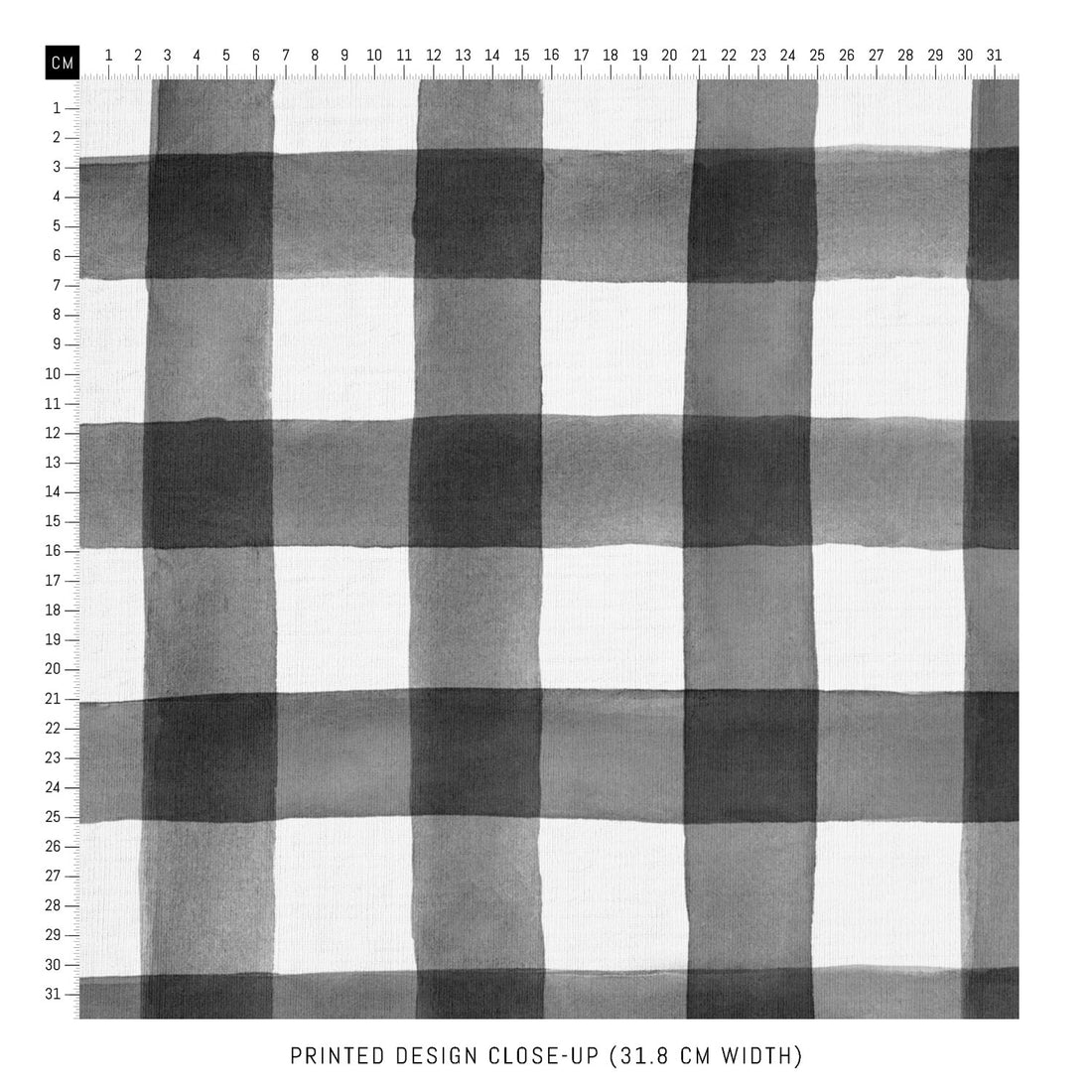 watercolor black and white fabric