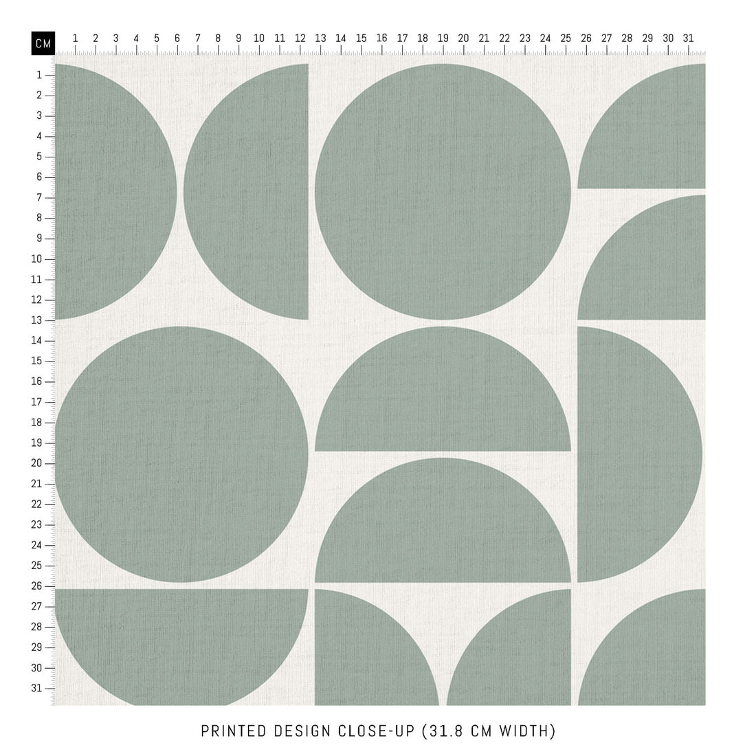 green geometric farmhouse print fabric