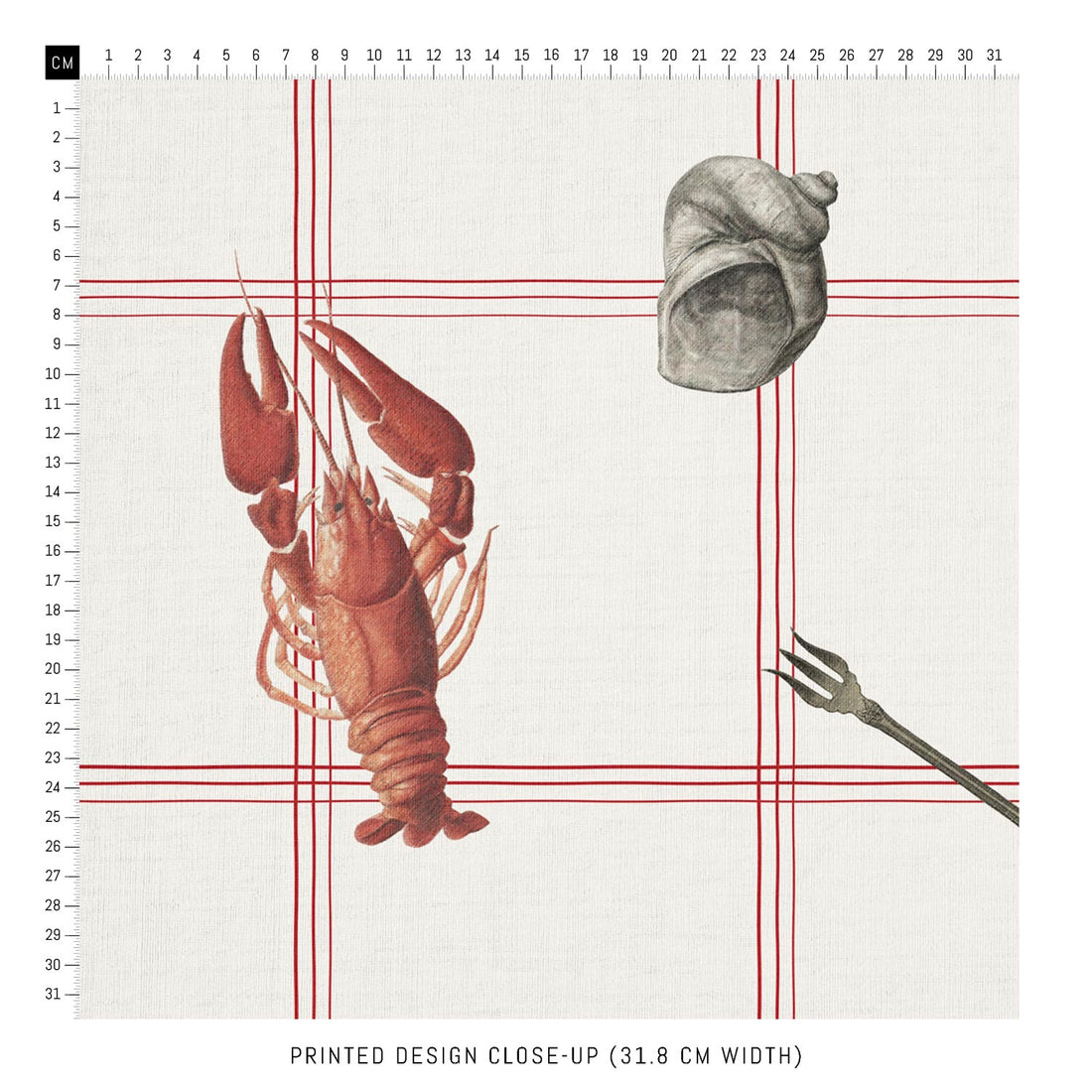 seafood fabric design