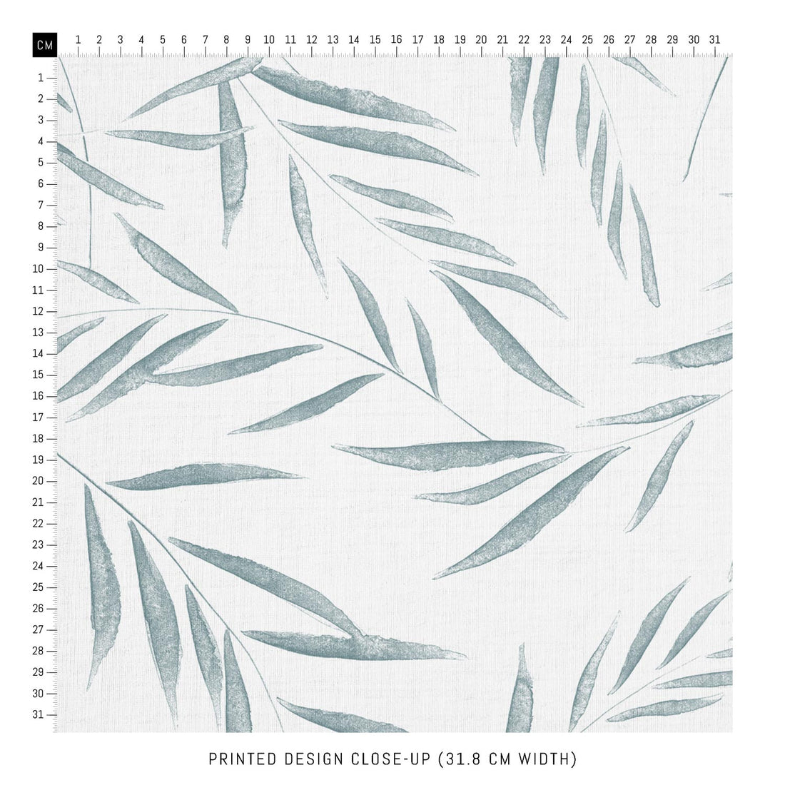 light green leaf printed fabric