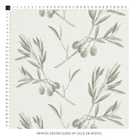 vintage green olive pattern fabric design
