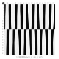 black and white fabric with simple lines
