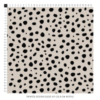 black and beige fabric print