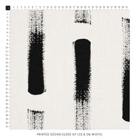 watercolor printed fabric in black and white