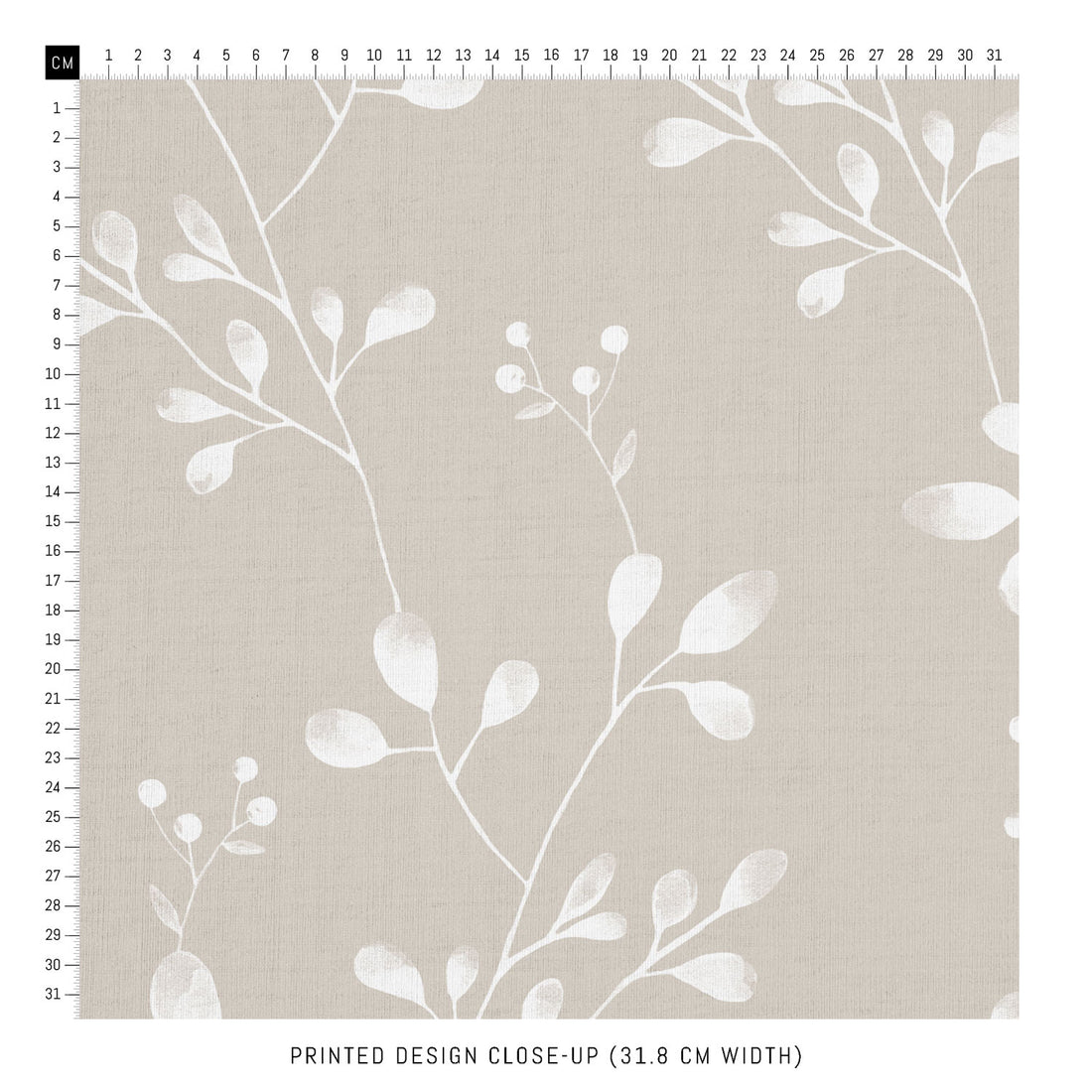 simple foliage patterned fabric design