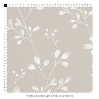 simple foliage patterned fabric design
