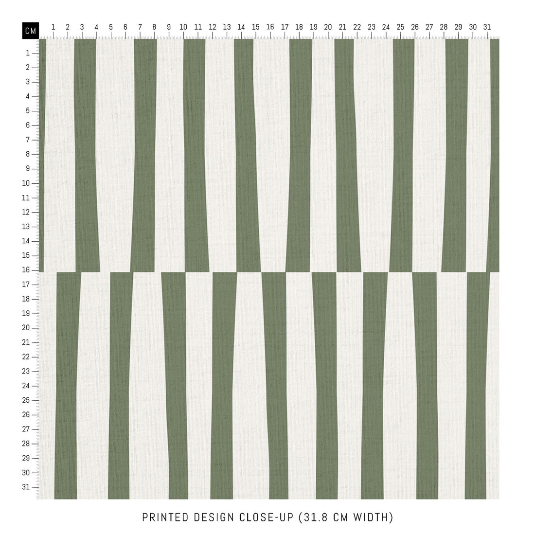 olive green line print fabric design