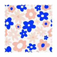 retro fabric by the yard with colorful florals