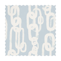 blue chain pattern fabric design