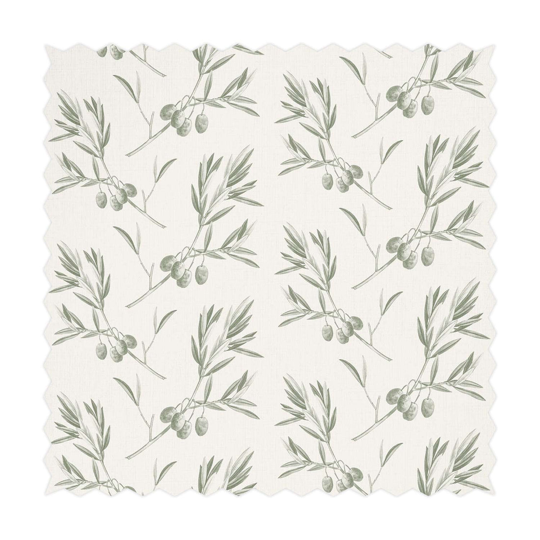 light green olive print fabric