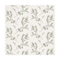 light green olive print fabric