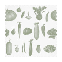 green vegetable pattern fabric