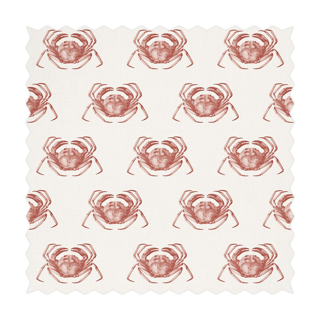 red crab print fabric