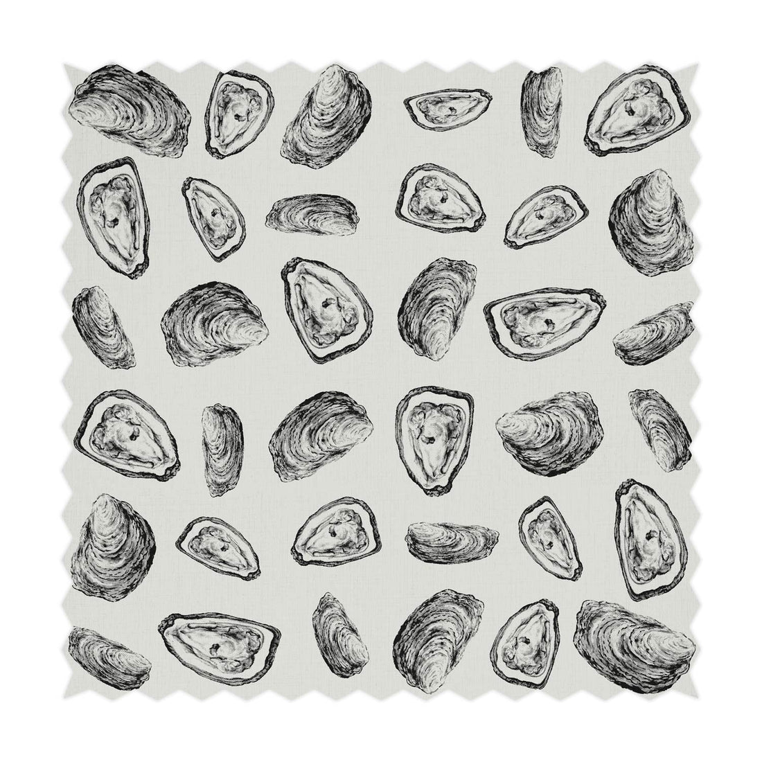 coastal fabric print in light grey
