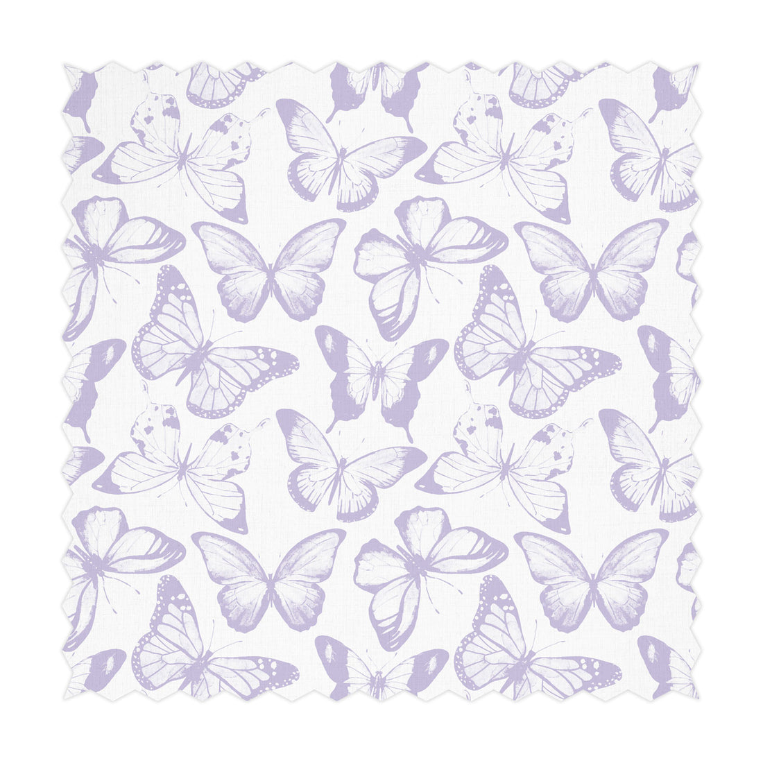 light purple butterfly print fabric
