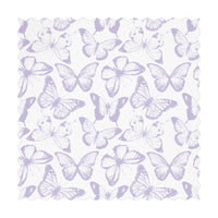 light purple butterfly print fabric