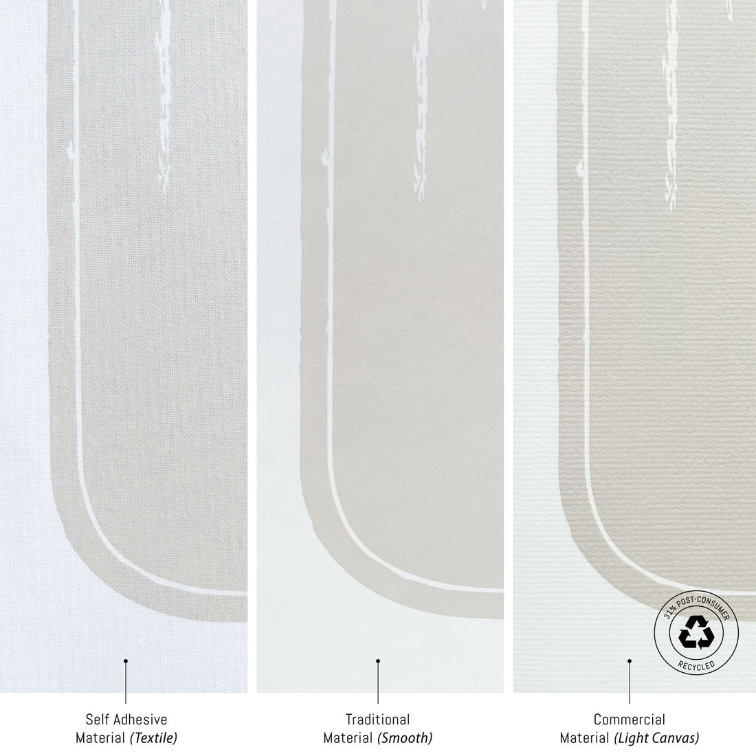 CUSTOM ORDER: GREY MEADOW WILDFLOWERS NURSERY REMOVABLE WALLPAPER