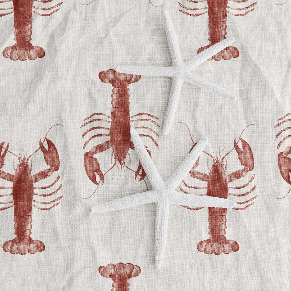 seafood design fabric tablecloth