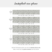 Abstract Oysters Print Backsplash