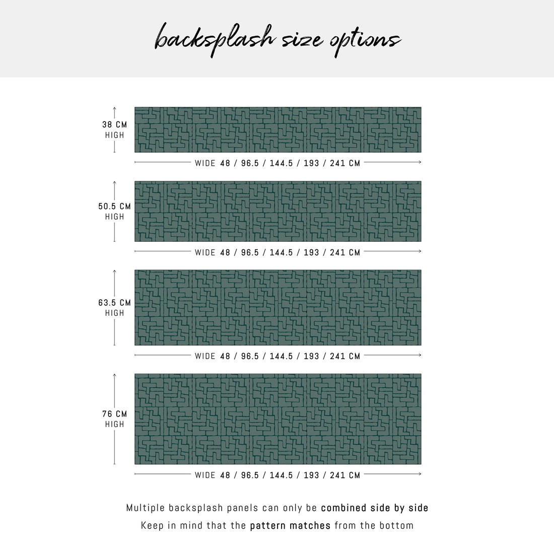 Small Abstract Brick Design Backsplash
