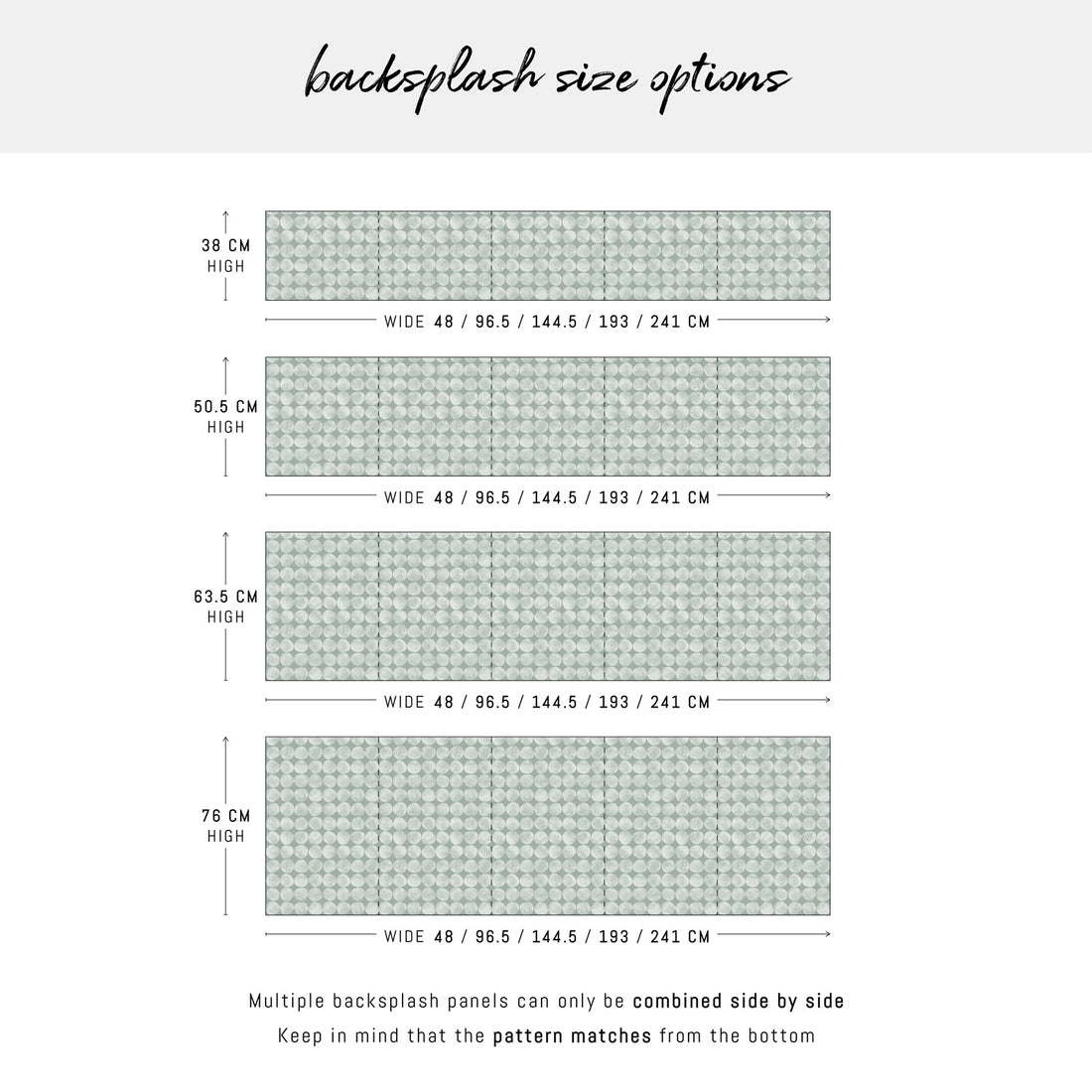 Sage Retro Chic Design Backsplash
