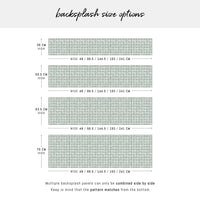 Sage Retro Chic Design Backsplash