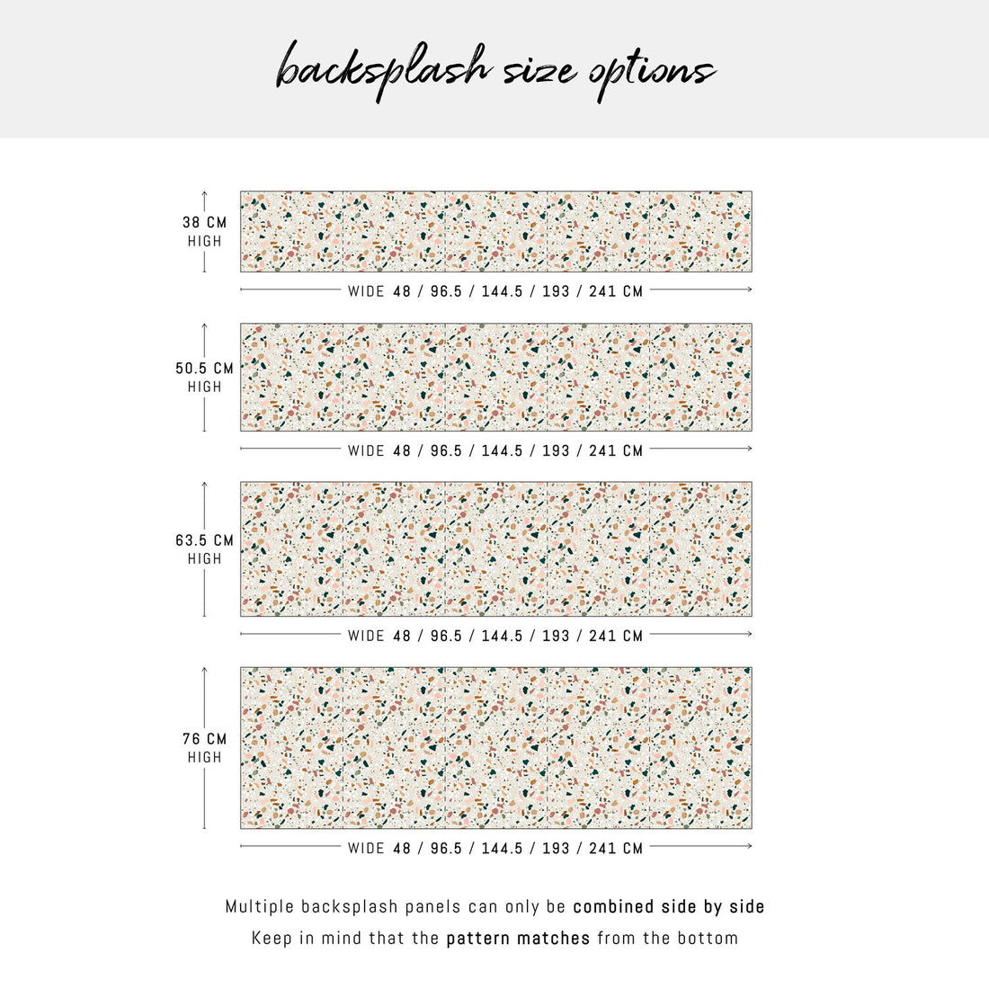 Earth Tone Terrazzo Backsplash