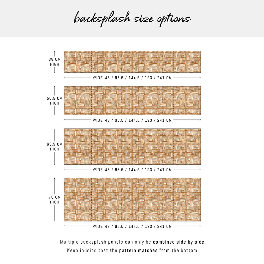 Modern Plaid Print Backsplash