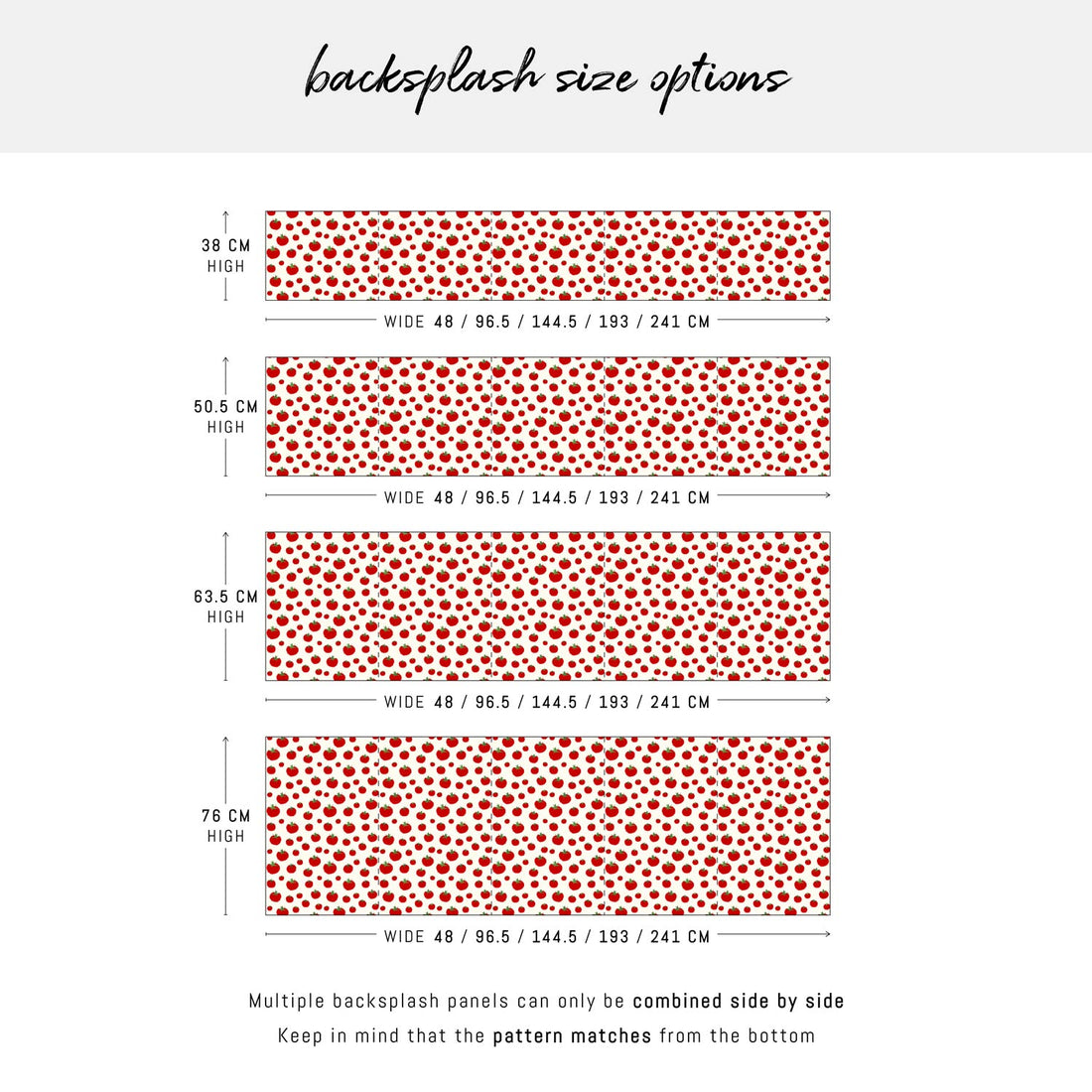 Tomato Pattern Backsplash