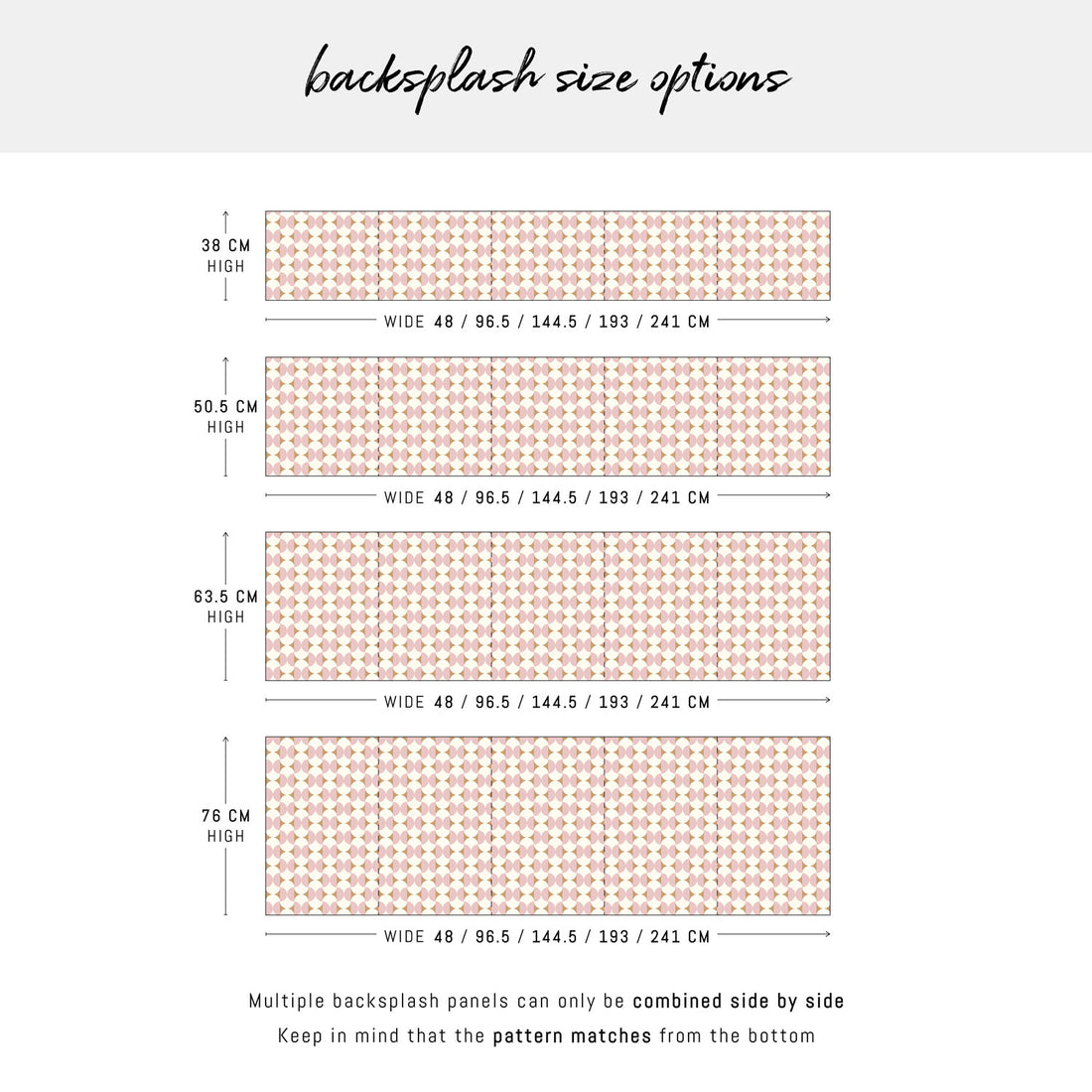 Modern Geometric Scallop Print Backsplash