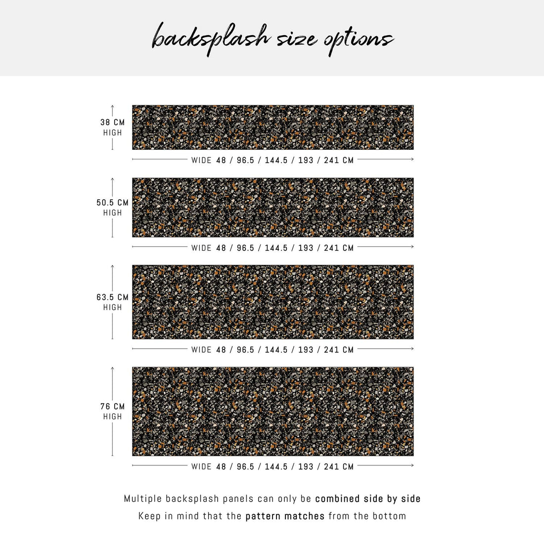 Dark Terrazzo Design Backsplash