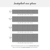Black Moroccan Tile Print Backsplash