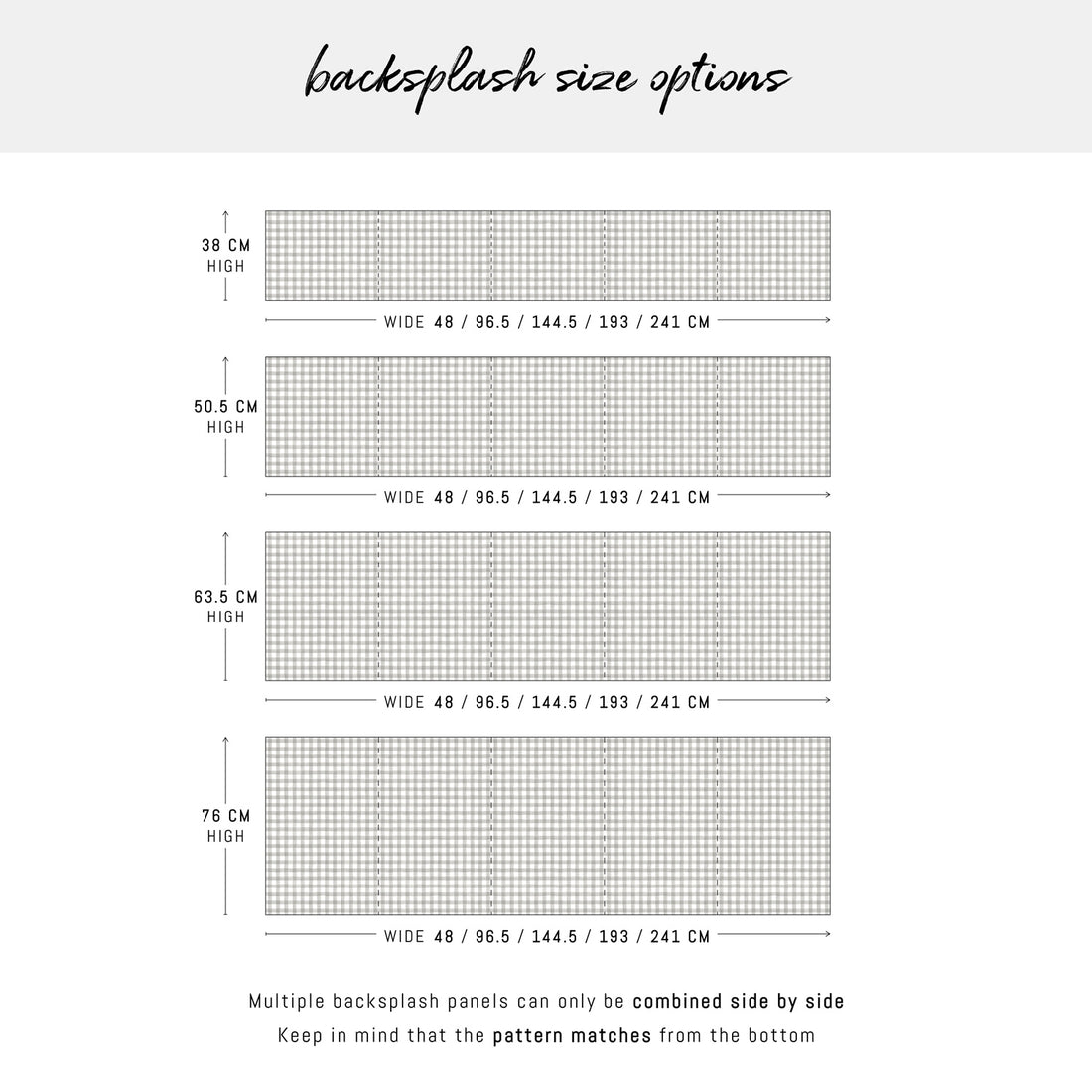 Elegant Watercolor Plaid Design Backsplash
