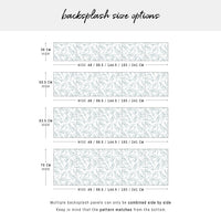 Windy Botanical Foliage Backsplash