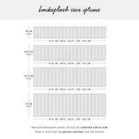 Black & White Chevron Print Backsplash